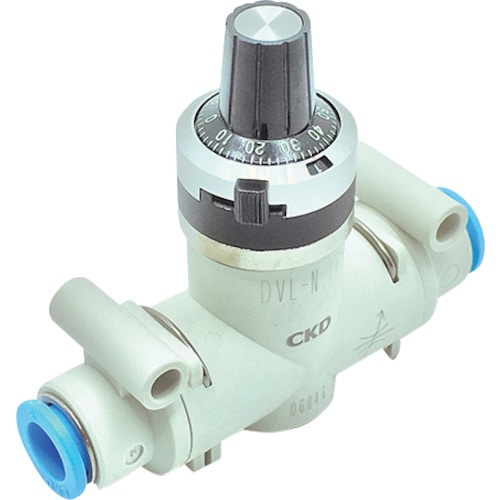 トラスコ中山 CKD ダイヤル付ニードルバルブ ニードル弁(禁油タイプ) 249-7109(ご注文単位1個)【直送品】