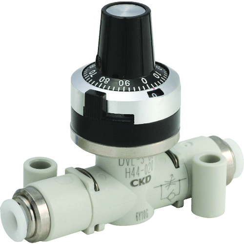 トラスコ中山 CKD ダイヤル付ニードルバルブ DVLシリーズ 332-4915(ご注文単位1個)【直送品】