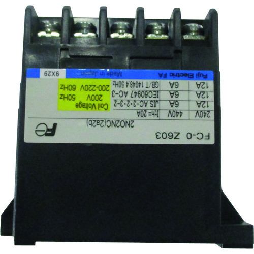 トラスコ中山 キトー 電気チェーンブロック キトーセレクトED3B形用部品 コンタクター FC-OZ603 200V(ご注文単位1個)【直送品】