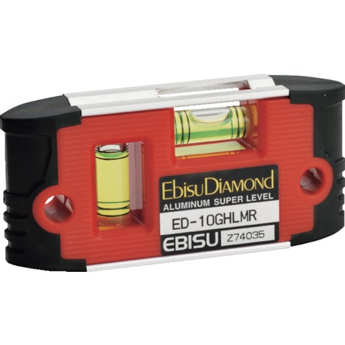 トラスコ中山 エビスダイヤモンド G-ハンディーレベル レッド（ご注文単位1個）【直送品】