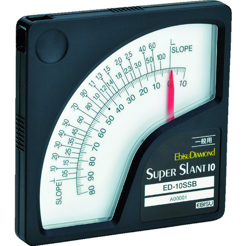 トラスコ中山 エビスダイヤモンド 勾配計 スーパースラント10 一般用 ED-10SSB ブラック(ご注文単位1個)【直送品】