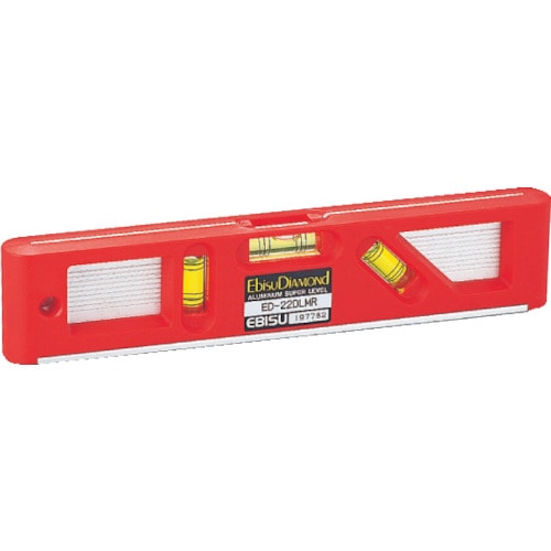 トラスコ中山 エビスダイヤモンド ディレクターレベル レッド（ご注文単位1個）【直送品】