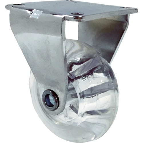 トラスコ中山 SAMSONG デザインクリアキャスター「Emma」 プレート 固定 50mm(ご注文単位1個)【直送品】