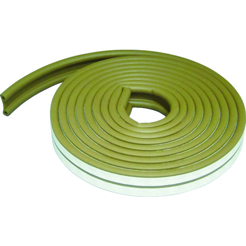 トラスコ中山 3M 戸あたりテープ 室内ドア用 P型 6mm×9mm×5m 茶(ご注文単位1巻)【直送品】