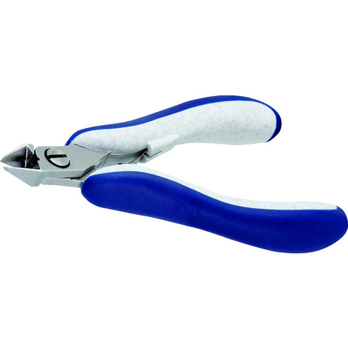 トラスコ中山 idealtek ESD精密ニッパ 先細形 フルフラッシュ刃 120mm(ご注文単位1個)【直送品】