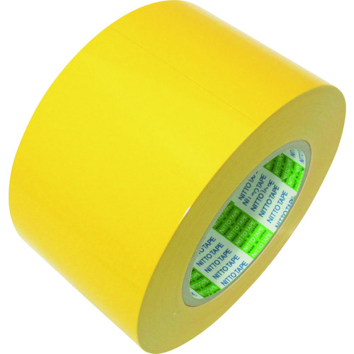 トラスコ中山 日東エルマテ ラインテープ E-SD(BC) 0.16mm×100mm×50m 黄(ご注文単位1巻)【直送品】