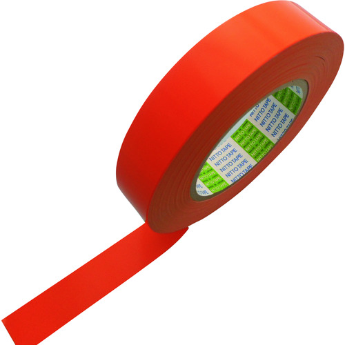 トラスコ中山 日東エルマテ ラインテープ E-SD(BC) 0.16mm×25mm×50m オレンジ(ご注文単位1巻)【直送品】