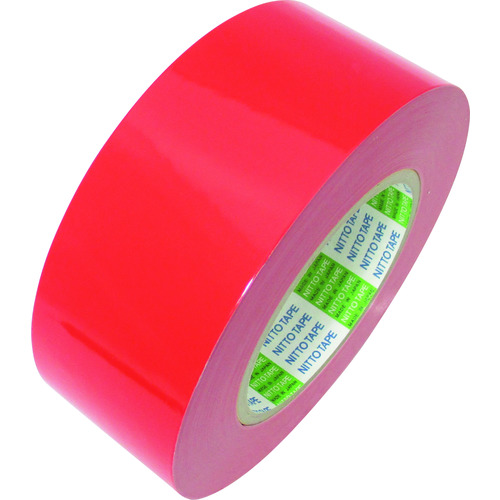 トラスコ中山 日東エルマテ ラインテープ E-SD(BC) 0.16mm×50mm×50m 赤(ご注文単位1巻)【直送品】