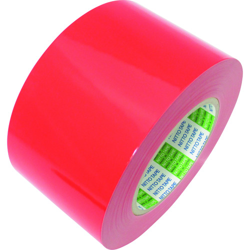 トラスコ中山 日東エルマテ ラインテープ E-SD(BC) 0.16mm×75mm×50m 赤(ご注文単位1巻)【直送品】