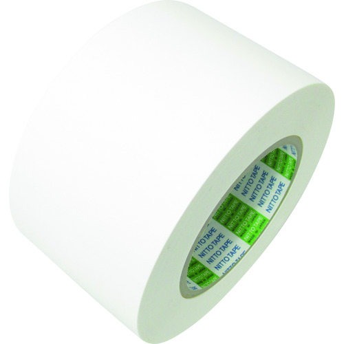 トラスコ中山 日東エルマテ ラインテープ E-SD(BC) 0.16mm×75mm×50m 白(ご注文単位1巻)【直送品】