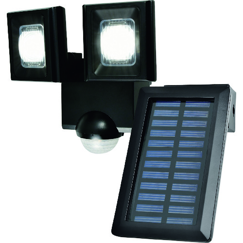 トラスコ中山 ELPA ソーラー式センサーライト2灯 168-0760(ご注文単位1個)【直送品】