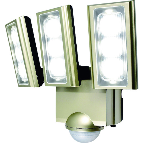 トラスコ中山 ELPA 防犯用センサーライト AC LEDセンサーライト 3灯(ご注文単位1台)【直送品】