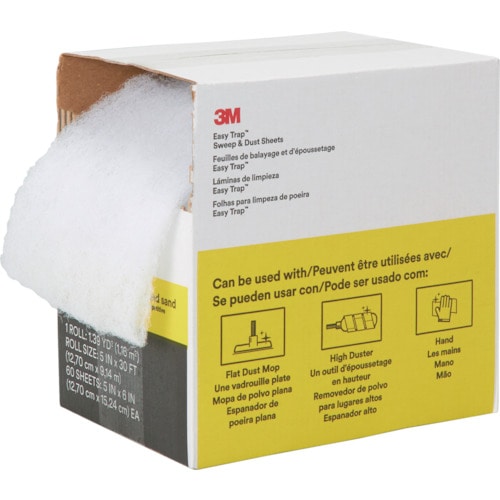 トラスコ中山 3M イージートラップダスター 125mmX9m 1ロール (1個入)(ご注文単位1箱)【直送品】