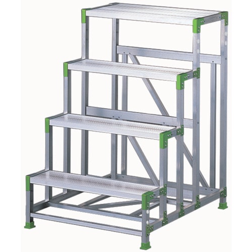 トラスコ中山 ハセガワ エコシリーズ作業台 4段 1.2m(ご注文単位1台)【直送品】