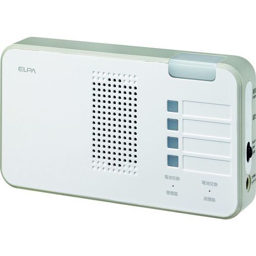 トラスコ中山 ELPA ワイヤレスチャイムランプ付受信器(ご注文単位1個)【直送品】