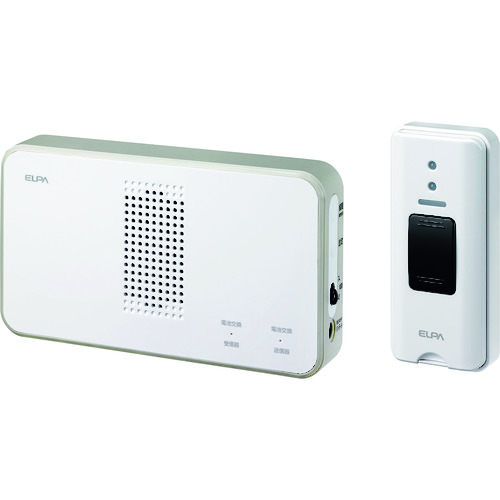 トラスコ中山 ELPA ワイヤレスチャイム押しボタンセット 168-0701(ご注文単位1個)【直送品】