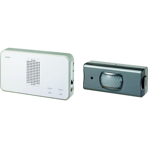 トラスコ中山 ELPA ワイヤレスチャイムセンサーセット(ご注文単位1個)【直送品】