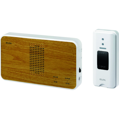 トラスコ中山 ELPA ワイヤレスチャイム押しボタンセット 168-3925(ご注文単位1個)【直送品】