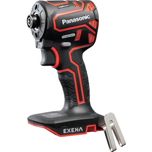 トラスコ中山 EXENA 充電インパクトドライバー 本体のみ 赤(ご注文単位1台)【直送品】