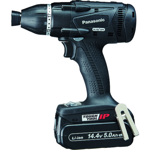 トラスコ中山 Panasonic デュアル マルチインパクトドライバー 14.4V5.0Ahセット品 黒(ご注文単位1台)【直送品】