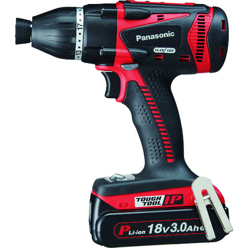 トラスコ中山 Panasonic デュアル マルチインパクトドライバー 18V3.0Ahセット品 赤(ご注文単位1台)【直送品】
