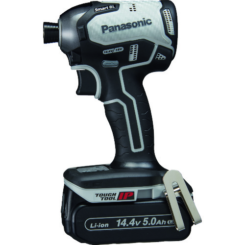 トラスコ中山 Panasonic デュアル インパクトドライバー 14.4V 5.0Ahセット グレー(ご注文単位1台)【直送品】