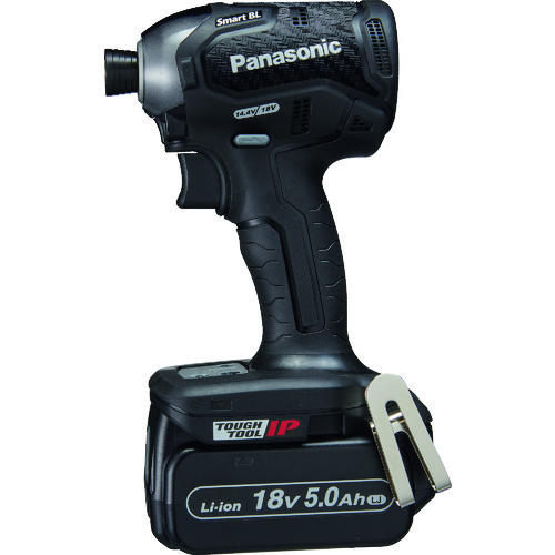トラスコ中山 Panasonic デュアル インパクトドライバー 18V 5.0Ahセット 黒(ご注文単位1台)【直送品】