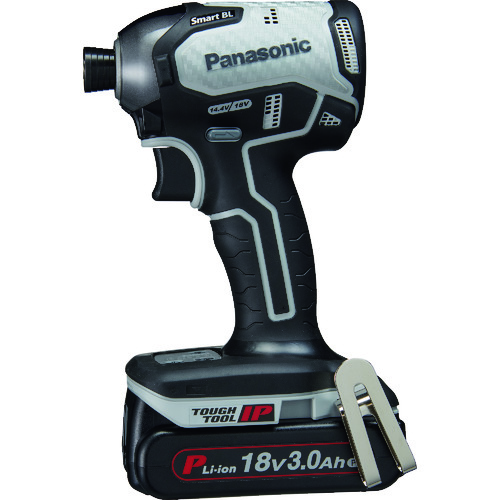 トラスコ中山 Panasonic デュアル インパクトドライバー 18V 3.0Ahセット グレー(ご注文単位1台)【直送品】