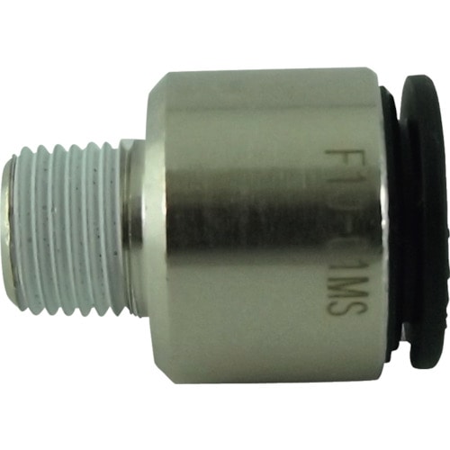 トラスコ中山 チヨダ チューブ継手 ファイブ六角穴付メイルコネクタ 10mm・R1/8（ご注文単位1個）【直送品】