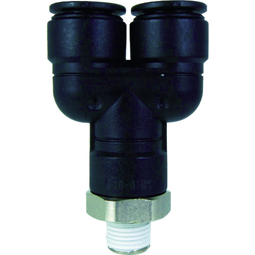 トラスコ中山 チヨダ ファイブメイルブランチワイ 10mm・R1/8（ご注文単位1個）【直送品】