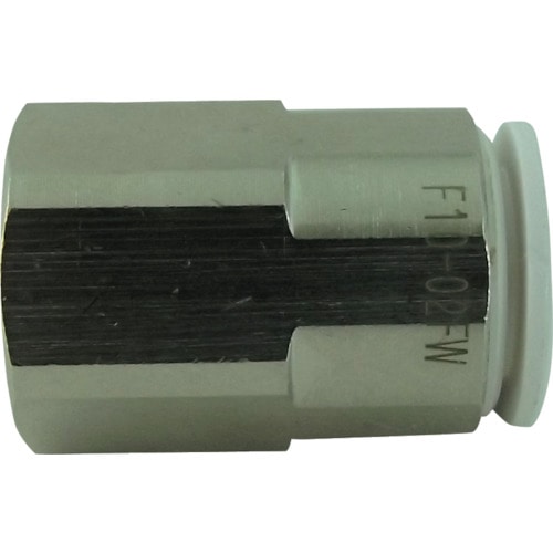 トラスコ中山 チヨダ ファイブフィメイルコネクタ W(白)10mm・RC1/4（ご注文単位1個）【直送品】