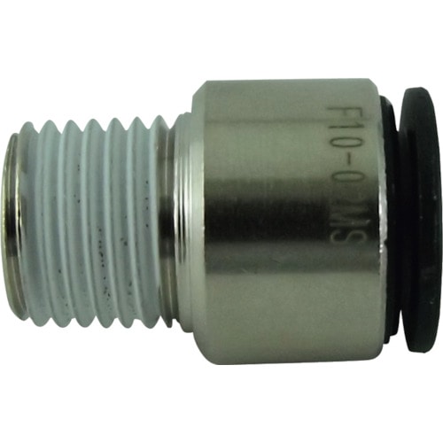 トラスコ中山 チヨダ チューブ継手 ファイブ六角穴付メイルコネクター 10mm・R1/4（ご注文単位1個）【直送品】