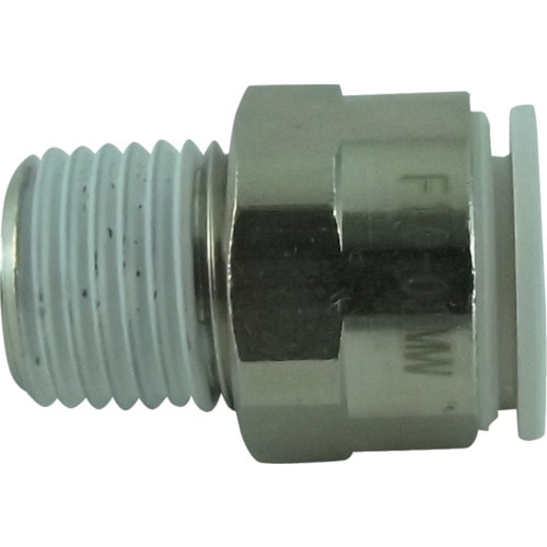 トラスコ中山 チヨダ ファイブメイルコネクタ W(白)10mm・R1/4（ご注文単位1個）【直送品】