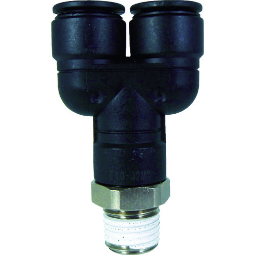 トラスコ中山 チヨダ ファイブメイルブランチワイ 10mm・R1/4（ご注文単位1個）【直送品】