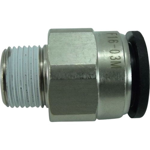 トラスコ中山 チヨダ ファイブメイルコネクタ 16mm・R3/8(ご注文単位1個)【直送品】