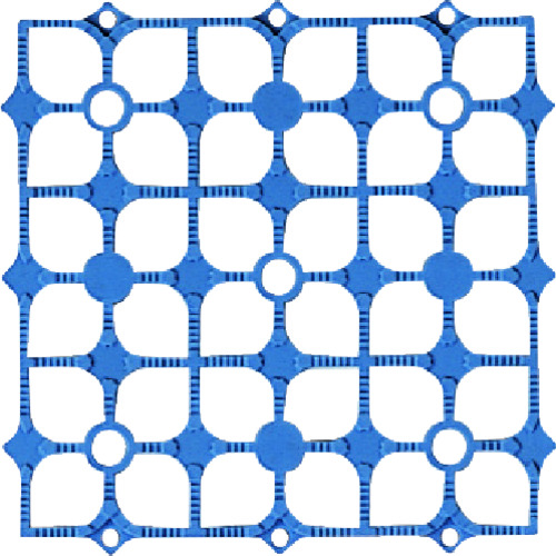 トラスコ中山 コンドル ジョイントスノコ ハイテックマット 青（ご注文単位1枚）【直送品】