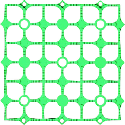 トラスコ中山 コンドル ジョイントスノコ ハイテックマット 緑（ご注文単位1枚）【直送品】