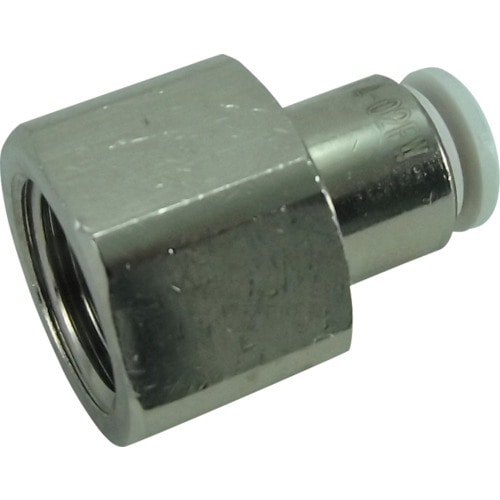 トラスコ中山 チヨダ ファイブフィメイルコネクタ W(白)4mm・R1/4(ご注文単位1個)【直送品】