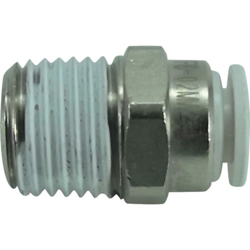 トラスコ中山 チヨダ ファイブメイルコネクタ W(白)6mm・R1/4(ご注文単位1個)【直送品】