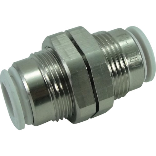 トラスコ中山 チヨダ ファイブバルクヘッドユニオン W(白)8mm(ご注文単位1個)【直送品】