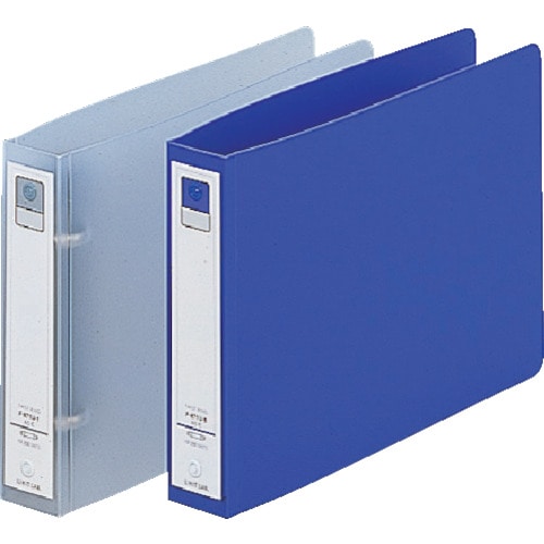 トラスコ中山 リヒト リング式ファイル A5 Eリングファイル(ヨコ型) 青（ご注文単位1冊）【直送品】