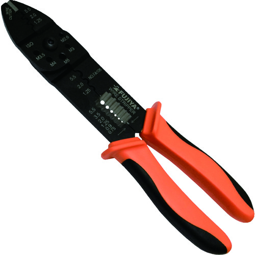 トラスコ中山 フジ矢 万能電工ペンチ 240mm ファストン・裸端子用(ご注文単位1個)【直送品】