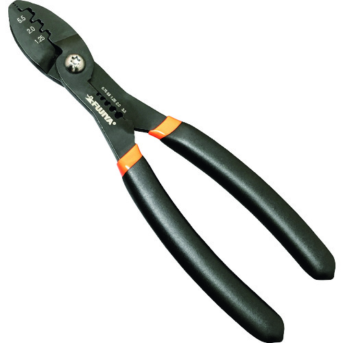 >トラスコ中山 フジ矢 電工ペンチミニ(ファストン端子用)(ご注文単位1個)【直送品】