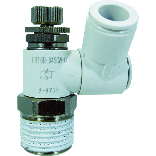 トラスコ中山 チヨダ ファイブスピードコントローラβ白メーターアウト10mm・R1/2（ご注文単位1個）【直送品】