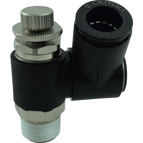 トラスコ中山 チヨダ ファイブスピードコントローラβ メーターアウト12mm・R3/8（ご注文単位1個）【直送品】