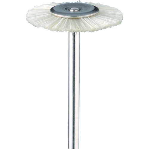 トラスコ中山 ミニモ 毛ブラシ ホイール 豚毛 ハード φ22 (10本入)　499-1656（ご注文単位1パック）【直送品】