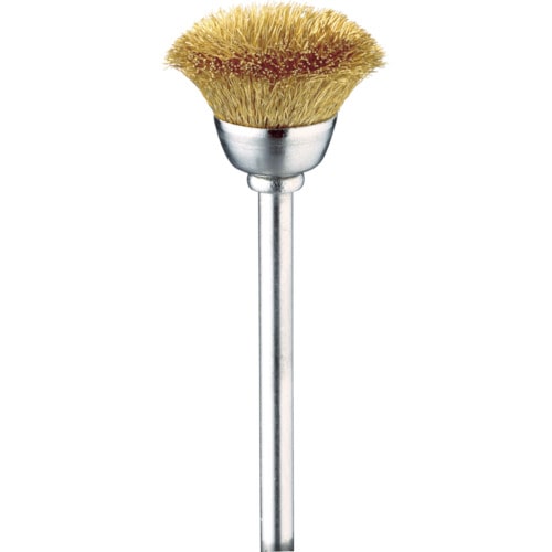 トラスコ中山 ミニモ 金属ブラシ カップ 真鍮 φ14 (10本入)(ご注文単位1パック)【直送品】