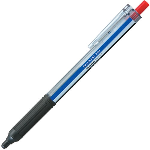 トラスコ中山 Tombow 油性ボールペン モノグラフライト 05 赤インク(ご注文単位1本)【直送品】