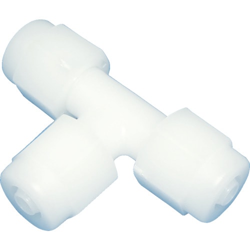 トラスコ中山 アラム チューブ継手 FUコネクター T型 ポリプロピレン(白)(1764-05) 適用チューブ径6×8mm(ご注文単位1個)【直送品】