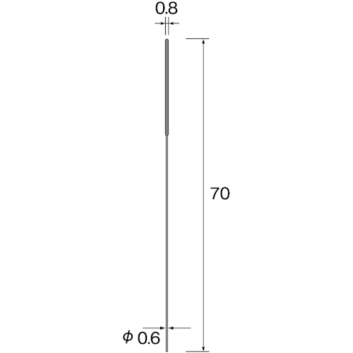 トラスコ中山 ミニモ 電着ダイヤモンドワイヤ#180 Φ0.8（ご注文単位1本）【直送品】